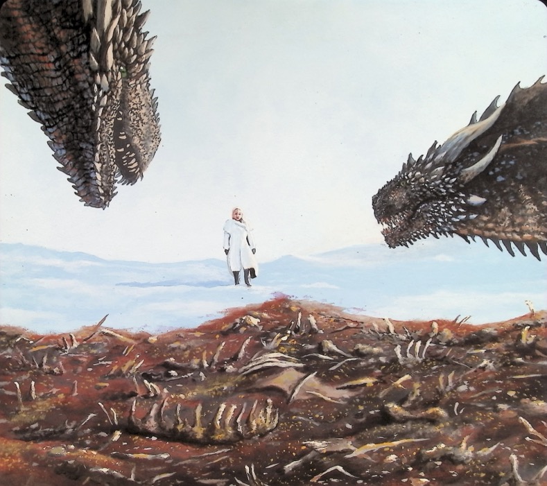 <img src="GamesofThronesKhaleesiAndHerDragons.jpg" alt="Painting of Games of Throne show character Khaleesi and her dragons.">
